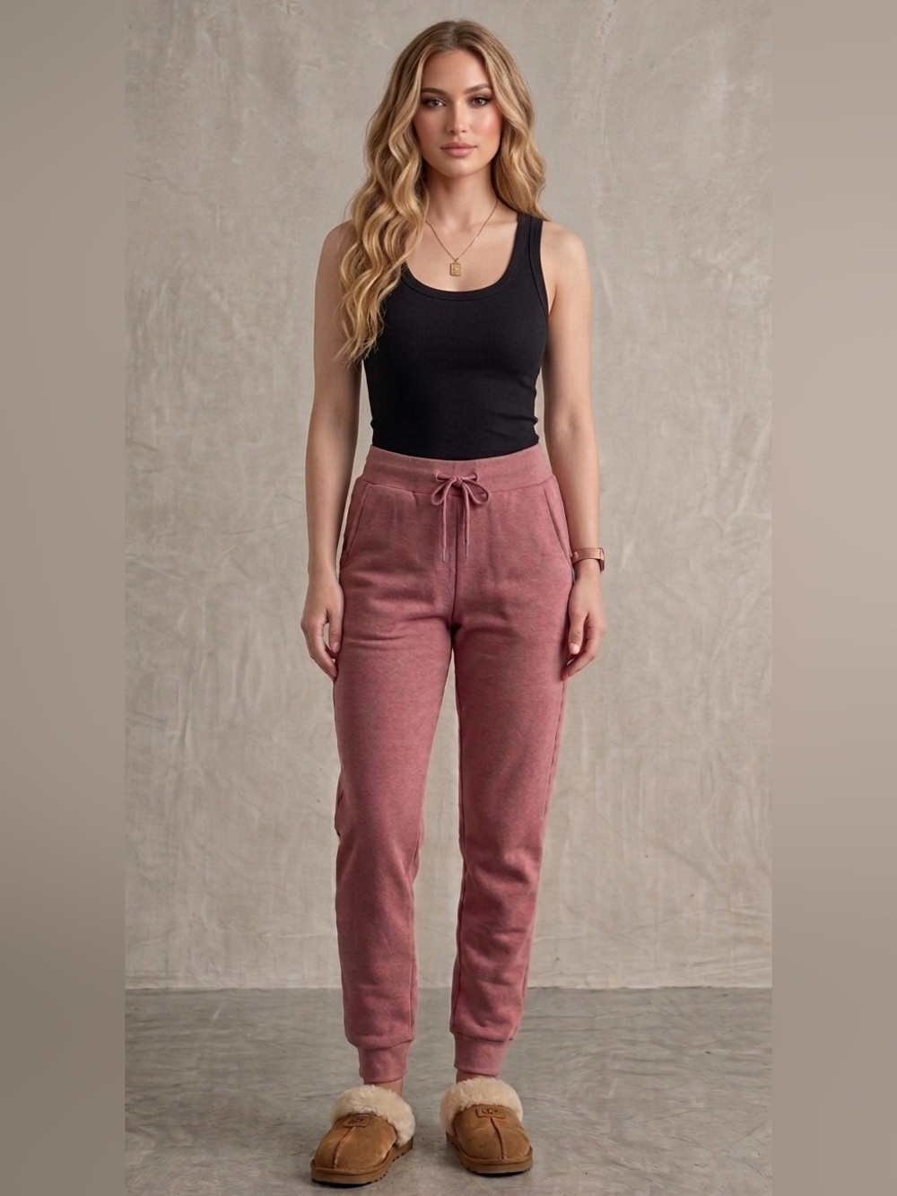 Boohoo Dusty Rose Joggers